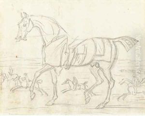 A study for the picture 'Grey Costly' by James Seymour