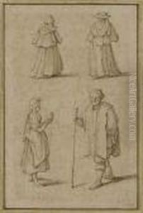 Studies Of Figures, After Teniers