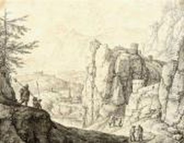 An Extensive Rocky River Landscape - view 1