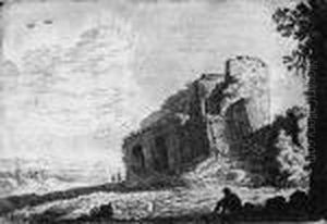 Landschaft Mit Ruinen by Herman Saftleven