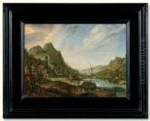View Of The Rhine by Herman Saftleven