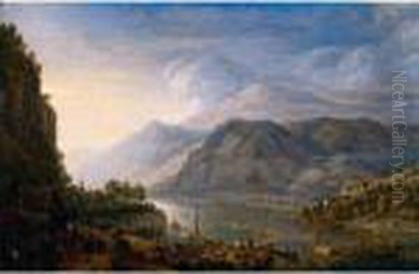 A View Of The Rhine At Breisig - view 1