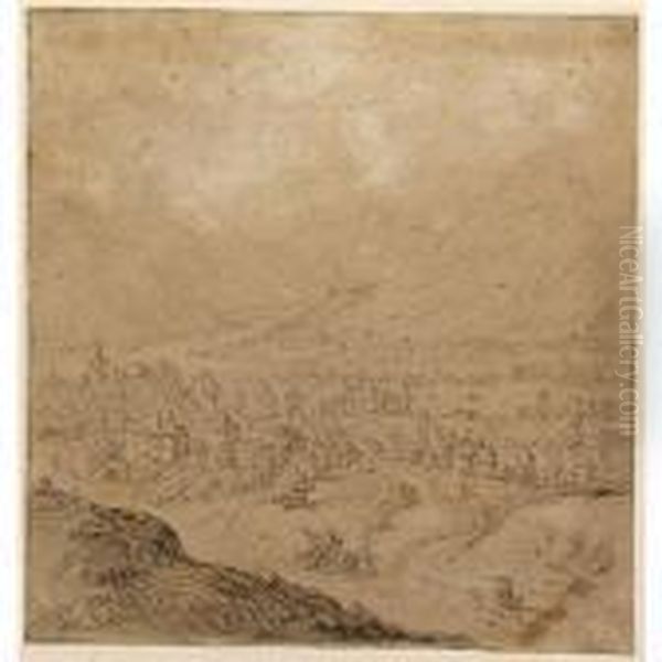 A Village In A Mountainous Landscape - view 1