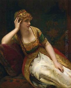 A Harem Beauty by Henri Guillaume Schlesinger