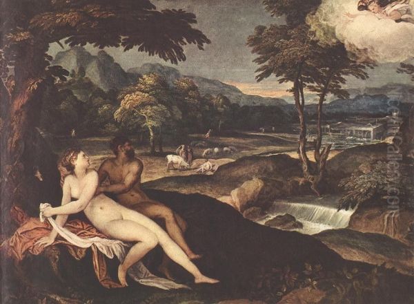 Landscape with Jupiter and Io - view 1