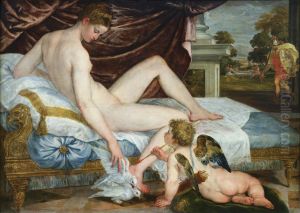 Venus and Cupid c. 1560 by Lambert Sustris