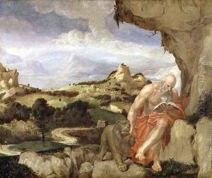 St. Jerome in the Wilderness by Lambert Sustris