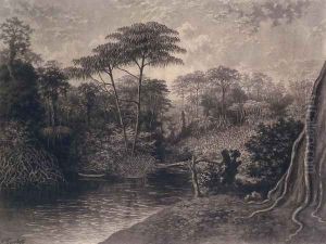 View of the Cameroon River, Ambes Bay, Africa, 1877 by Emma Sandys