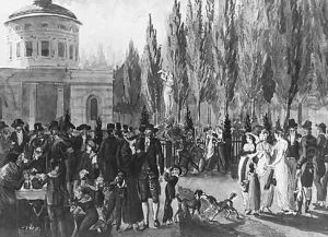 Fourth of July in Centre Square, Philadelphia by Pavel Petrovich Svinin