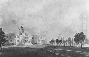 The New City Hall, New York by Pavel Petrovich Svinin
