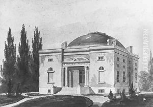 The Pennsylvania Academy of the Fine Arts, Philadelphia (copy after an engraving in The Port Folio magazine, June 1809) by Pavel Petrovich Svinin