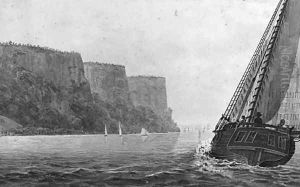 Steamboat Travel on the Hudson River by Pavel Petrovich Svinin