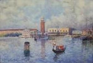 Venedig - Dogenpalast Und Campanile Von San Giorgio Aus by Paolo Sala