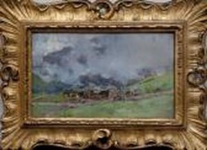 "paesaggio Montano Con Nuvole", by Paolo Sala