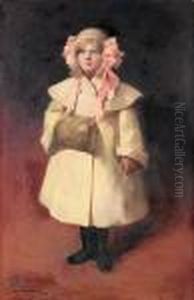 Portrait Of The Artist's Daughter Irene by Paolo Sala