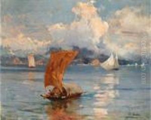 Segel- Und Fischerboote Am Lago Maggiore by Paolo Sala