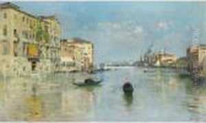 The Grand Canal By Santa Maria Della Salute by Paolo Sala