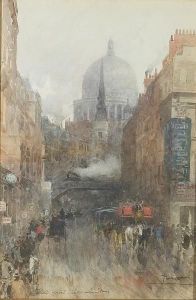 A Busy Day On Fleet Street, London