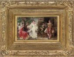 The Flamenco Dancers by Juan Pablo Salinas Y Teruel