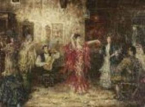 Flamencotanz Im Salon by Juan Pablo Salinas Y Teruel