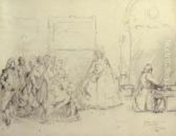 The First Recital, A Sketch - view 1