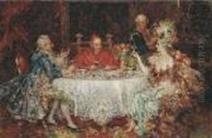 A Pranzo Dal Cardinale by Juan Pablo Salinas Y Teruel