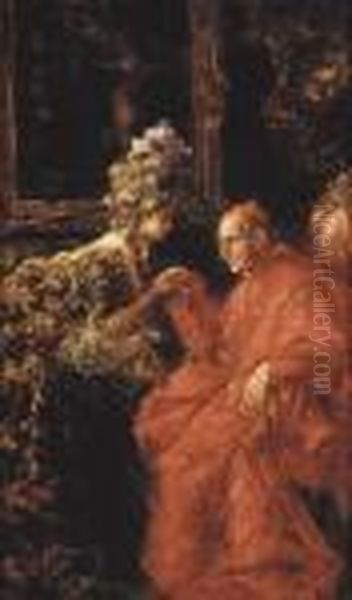 The Cardinal's Visit by Juan Pablo Salinas Y Teruel