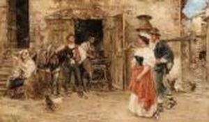 Outside The Blacksmith's by Juan Pablo Salinas Y Teruel