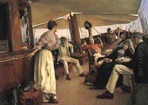 On the Yacht Namouna Venice 1890