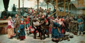 Departing for the War, 1888 by Konstantin Apollonovich Savitsky
