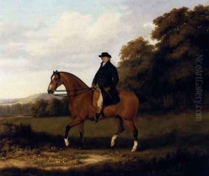 A Gentleman And His Bay Hack by John Nost Sartorius