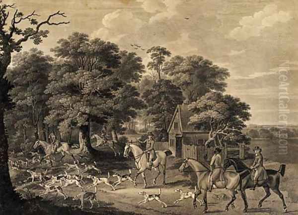 Fox hunting Brushing into cover - view 1