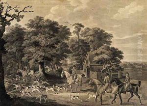 Fox hunting Brushing into cover by John Nost Sartorius