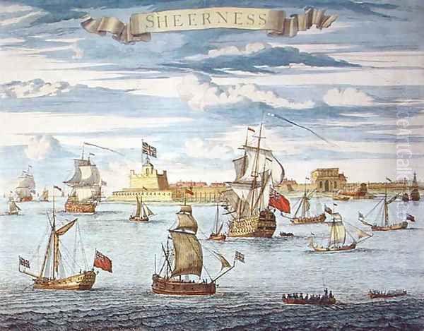 Sheerness, Kent, engraved by Johannes Kip 1652-1722 - view 1