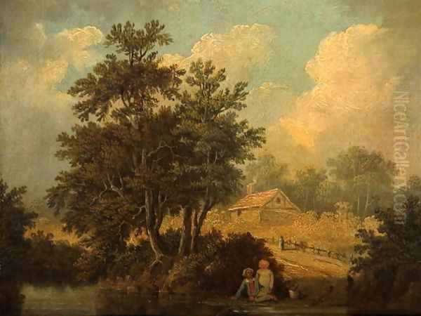 Landscape with Figures at a Stream - view 1