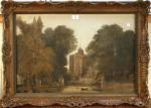 Fete Champetre Scene At A Manor House by Paul Sandby