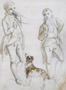 Two Boys With A Dog Two Boys With A Dog