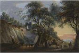 A View At Charlton, Near Woolwich, Kent by Paul Sandby