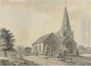 Stoke Poges Church, Berkshire by Paul Sandby