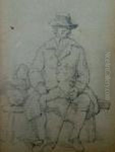 Two Separate Studies In Pencil by Paul Sandby