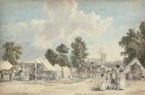 The Encampment, St James's Park, London by Paul Sandby