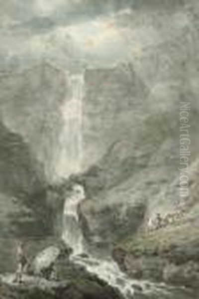 Pistyll Rhaiadr, North Wales - view 1