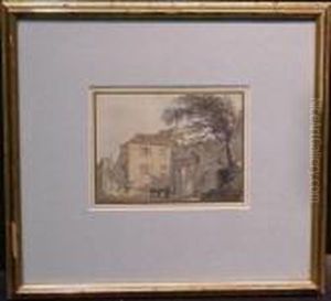 The Riding Gate At Canterbury by Paul Sandby