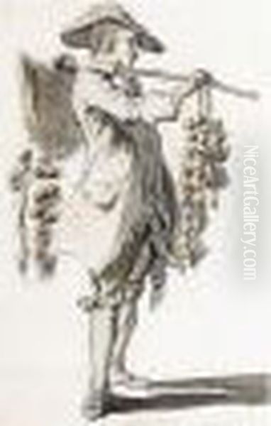 A Man Selling Onions - view 1