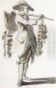 A Man Selling Onions by Paul Sandby