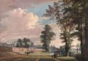 The North Front Of Windsor Castle From Datchet Lane by Paul Sandby