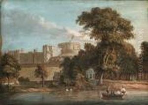 Windsor Castle, From The Thames Near Romney Island, Berkshire