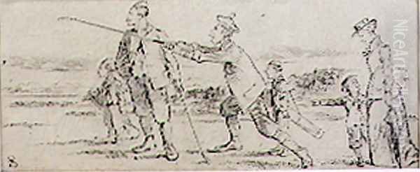 The Unlucky Drive, illustration from Graphic magazine, pub. c.1870 - view 1