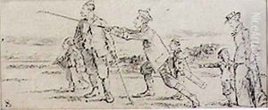 The Unlucky Drive, illustration from Graphic magazine, pub. c.1870 by Henry Sandercock