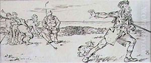 The Snooty Landlord, illustration from Graphic magazine, pub. c.1870 by Henry Sandercock